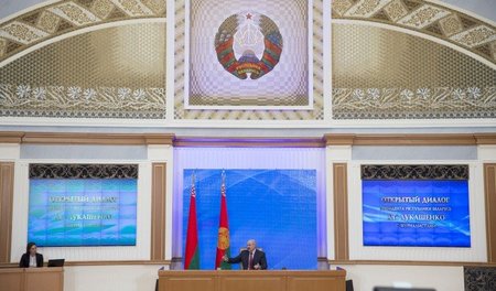 Staatspräsident mit stabilen Mehrheiten: Alexander Lukaschenko w...
