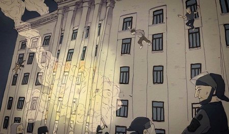 Kein Entrinnen: Nach einem Brandanschlag auf das Gewerkschaftsha...