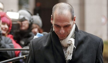 Der griechische Finanzminister Gianis Varoufakis am Freitag in B... Der griechische Finanzminister Gianis Varoufakis am Freitag in B...