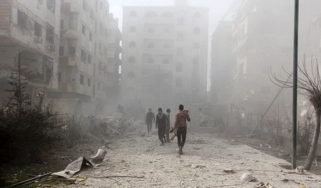 Die Situation der Bevölkerung im belagerten Vorort von Damaskus ...