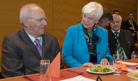 Da hat Wolfgang Schäuble (l.) noch gelacht: Der Finanzminister w...