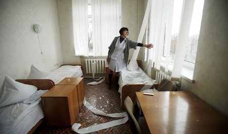 »Das Krankenhaus in Donezk macht einen desolaten Eindruck, das G... »Das Krankenhaus in Donezk macht einen desolaten Eindruck, das G...