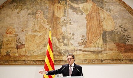 Widersacher Madrids: Der Präsident der Generalitat, Artur Mas, f...