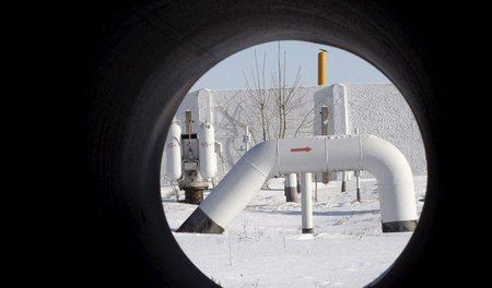 Gaspipeline in Bojarka unweit der ukrainischen Haupstadt Kiew