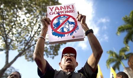 »Yankee, go home!« Demonstration am Donnerstag in Caracas gegen ...