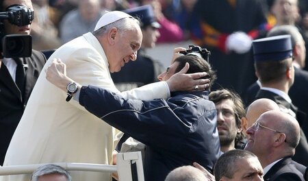 Mann der Barmherzigkeit: Papst Franziskus am 11. März bei einer ...