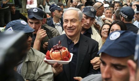 Hat nur ein Thema: Der israelische Ministerpräsident Benjamin Ne...