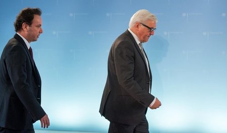 Khaled Khoja traf sich am Dienstag mit Bundesaußenminister Frank... Khaled Khoja traf sich am Dienstag mit Bundesaußenminister Frank...