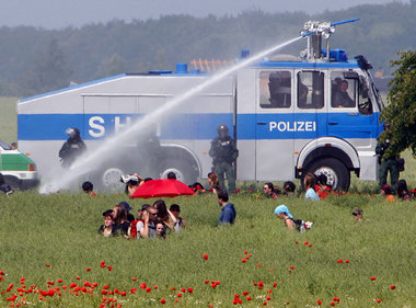 Heute bei Bad Doberan. Der Protest bleibt frisch