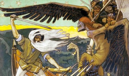 Akseli Gallen-Kallela: Die Verteidigung des Sampo, 1896 (Kunstmu... Akseli Gallen-Kallela: Die Verteidigung des Sampo, 1896 (Kunstmu...