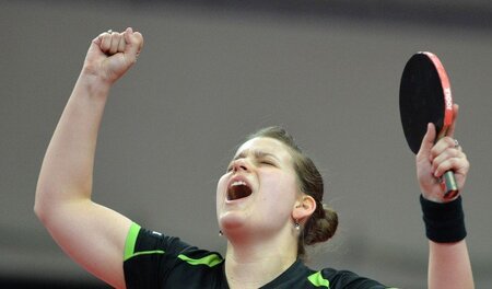 Wieder gewonnen. Die Tischtennisspielerin Petrissa Solja am 21. ...