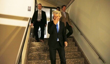 Es geht abwärts für den Rechtsextremen Geert Wilders, hier am Wa...