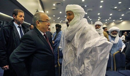 Algeriens Außenminister Ramtane Lamamra sprach am 1. März bei de... Algeriens Außenminister Ramtane Lamamra sprach am 1. März bei de...