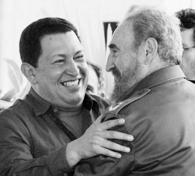 Hugo Chavez und Fidel Castro am Freitag in Havanna