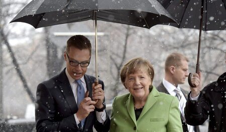 Sorgt gern für nette und harmlos wirkende Bilder: Bundeskanzleri...