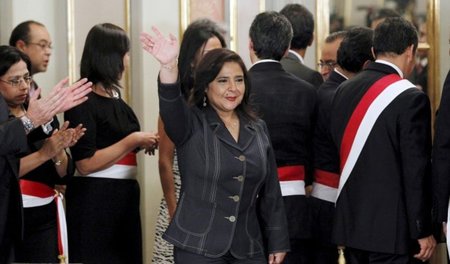 Die geschasste peruanische Exministerpräsidentin Ana Jara am Don...