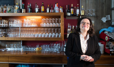 Arbeitsministerin Andrea Nahles (SPD) geht auf Kritik der Indust...