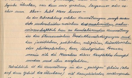 Auszug einem 21 Seiten-Heft, das Hermlin unter dem Titel »Dialek...