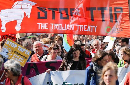 Demonstration gegen TTIP am Samstag in Brüssel