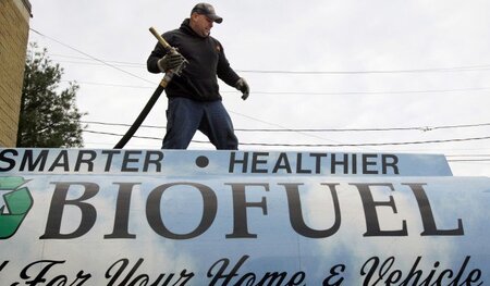 Die Versorgung mit Kraftstoff aus nachwachsenden Rohstoffen konk...