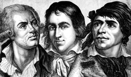 1790 waren sie sich im Kampf gegen die Monarchie einig. 1792 zer...