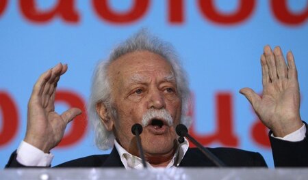 Bis heute aktiv: Manolis Glezos, griechischer Widerstandskämpfer...