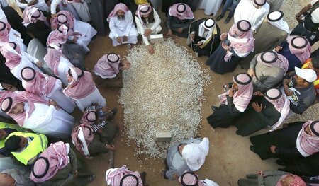 Trauerfeier für den König Abdullah am 23. Januar in Riad