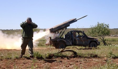 Auf dem Vormarsch: Mit der Al-Nusra-Front verbündete islamistisc...