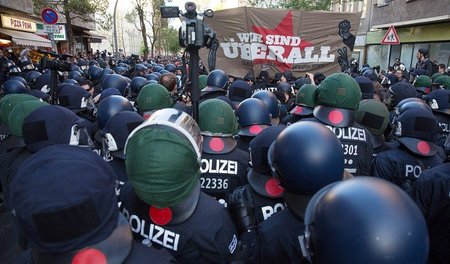 Revolutionäre 1.-Mai-Demonstrationen (Foto: Berlin) wurden von d...