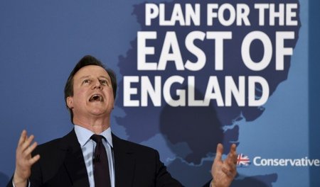 Hat die Mehrheit der Presse hinter sich: Großbritanniens Premier...