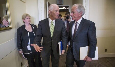 Einig nur gegen den Iran: Der republikanische Senator Bob Corker...