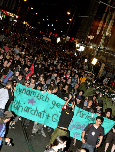 Spontandemonstration am Freitag abend in Berlin