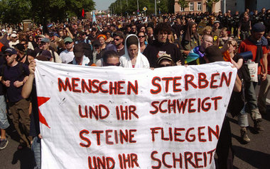 Solidaritätsaktion am Freitag für die G-8-Gefangenen in Rostock