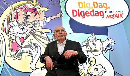 Rief im Auftrag des FDJ-Zentralrats die Mosaik-Reihe ins Leben: ...