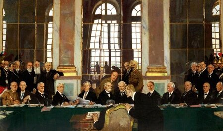 Unterzeichnung des Friedensvertrages von Versailles Unterzeichnung des Friedensvertrages von Versailles