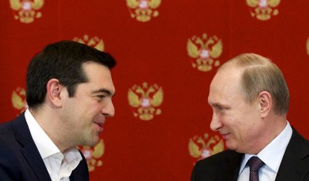 Zu Gast bei Freunden: Griechenlands Premier Alexis Tsipras und R...