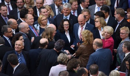 Breite Zustimmung für Bundesarbeitsministerin Andrea Nahles' (SP...