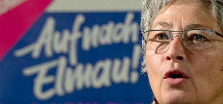 Ingrid Scherf vom Aktionsbündnis »Stop G7 Elmau« am Mittwoch bei...