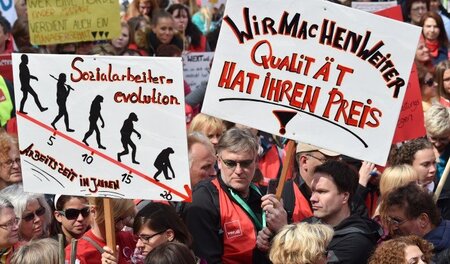 Die Beschäftigtenvertreter fordern eine generelle Aufwertung des...