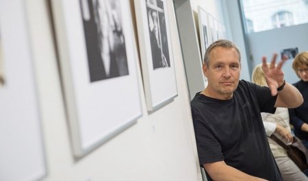 Peter Ziesche am Dienstag in der jW-Ladengalerie