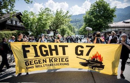 Gegen Krieg, gegen G7: Spontandemonstration am Freitag in Garmis...