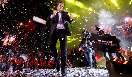 Die große Show des Shootingstars: Wahlkampfveranstaltung des Prä...