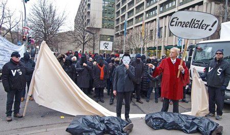 Protest in München anlässlich des Aktionstages »Keupstraße ist ü...