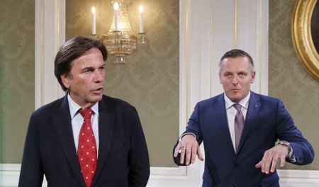 Der damalige sozialdemokratische Landeshauptmann der Steiermark,...