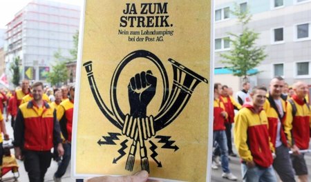 Allein in Berlin wehrten sich am Dienstag 3.000 Brief- und Paket...