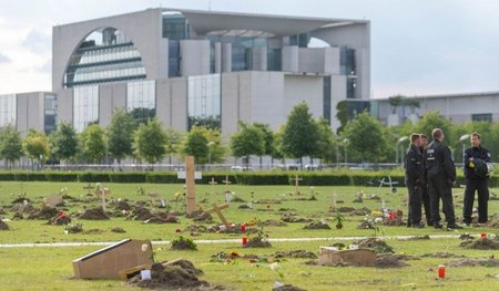 Erdarbeiten im Regierungsviertel. Das »Zentrum für politische Sc...