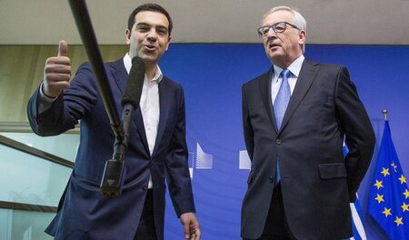 Selbstbewusst zeigte sich Griechenlands Ministerpräsident Alexis...