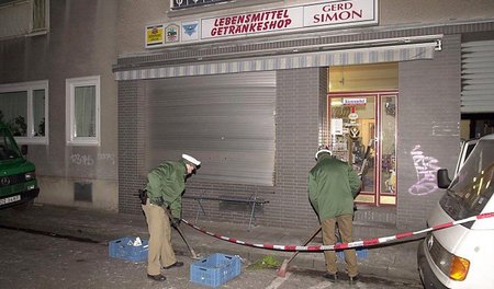 Der Tatort des Anschlags in der Kölner Probsteigasse am 19. Janu...