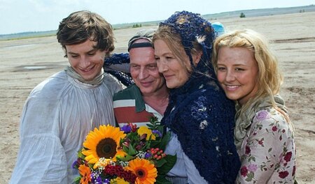 Bodo Fürneisen (2.v.l.) bei Dreharbeiten zum RBB-Film »Rapunzel«...