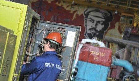 Am ersten Tag der angekündigten Stromblockade waren auf der Krim...